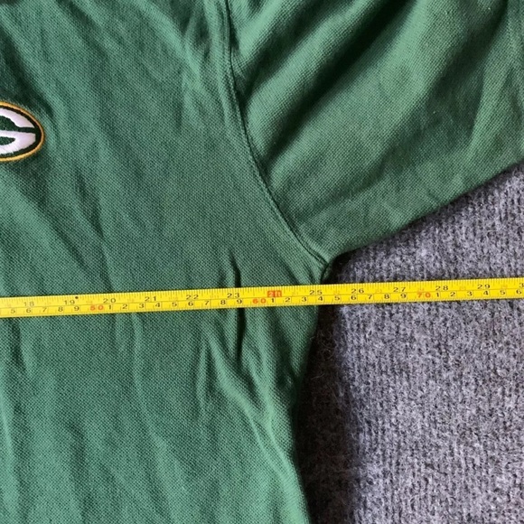 Vintage NFL Reebok Green Bay Packers Mens Green Polo Shirt Size XL - Picture 4 of 7